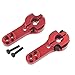 10PCS ShareGoo 25T Aluminum Servo Horns Arms M3 Threads Metal Steering Arm for RC Car Truck Buggy Airplane-Red