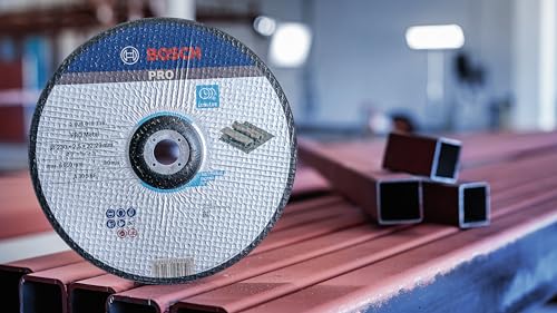 Bosch 1x PRO Metal Longlife Trennscheibe für große Winkelschleifer und 22,23‑mm-Bohrung (für Stahl, Ø 230 mm, Professional Zubehör Großer Winkelschleifer)