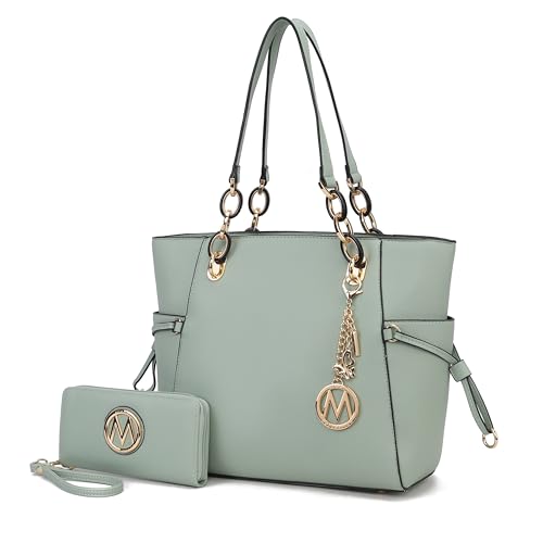 Image of MKF Collection Women's Tote Bag With Wristlet Wallet Bag, Vegan Leather Handbag Purse Set by Mia K