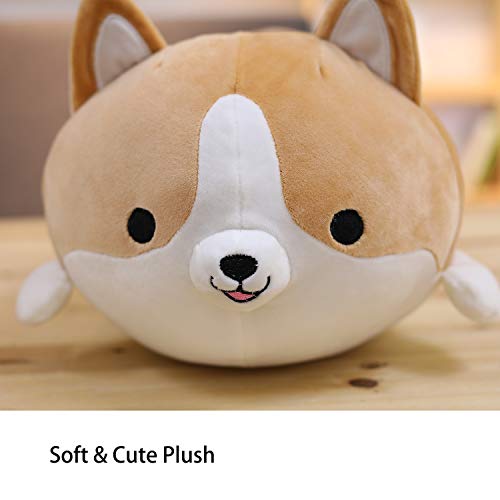 Anime Plüschtier Shiba Inu Kuscheltier Stofftier Shiba Plushie Spielzeug Kuscheltier Hund Tiere Spielzeug Süßer Plüsch Hund Spielzeug Plüschtier Weicher Plüsch Liegend Schlafplüsch 13,7 Zoll