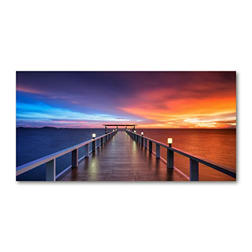 Splashback guard Tulup 100x50cm dosseret en verre de sécurité trempé paysage orange