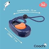 Coachi Multi-Clicker, Hundezubehör, Lautstärkeregler mit 3 Stufen, leicht zu benutzen, verstellbare Handschlaufe, Hundeclicker, zum Hundetraining, auch für geräuschempfindliche Hunde und Welpen.