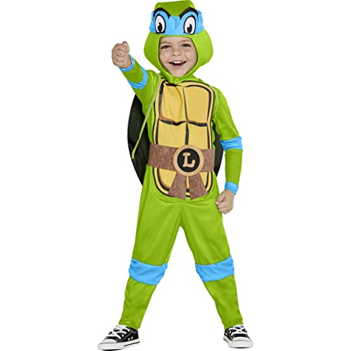 InSpirit Designs Disfraz de Leonardo de Tortugas Ninja mutantes para niños pequeños, multicolor, XS