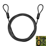 Yneagin 2 Stück Schlaufenkabel, Stahlseil 4mm x 2m mit Ösen
