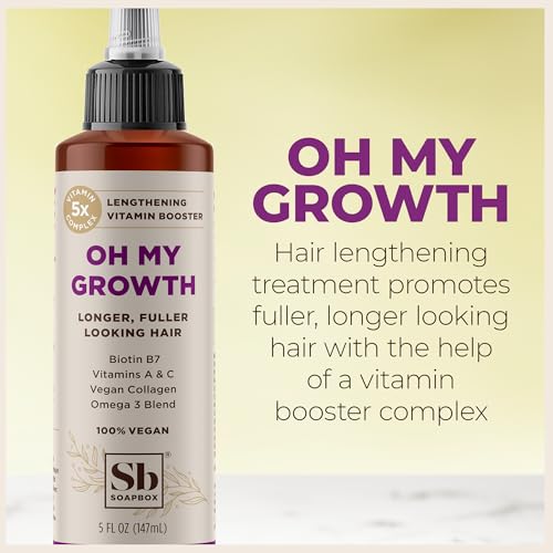 Soapbox Oh My Growth, Lengthening Vitamin Booster Treatment For All Hair Types With Biotin, Vegan Collagen & Vitamins A & C thumb #3