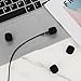 10 Pcs Mini Windscreen for Headset Microphone Small Lavalier Microphone Covers Foam Lavalier Microphone Windscreen Foam Cover Wind Screen for Mics Lapel Microphone Replacement Kit (Black)