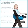Keekaroo Height RightTM High Chair with Infant Insert & Tray, Espresso/Aqua (0051424KR-0001)