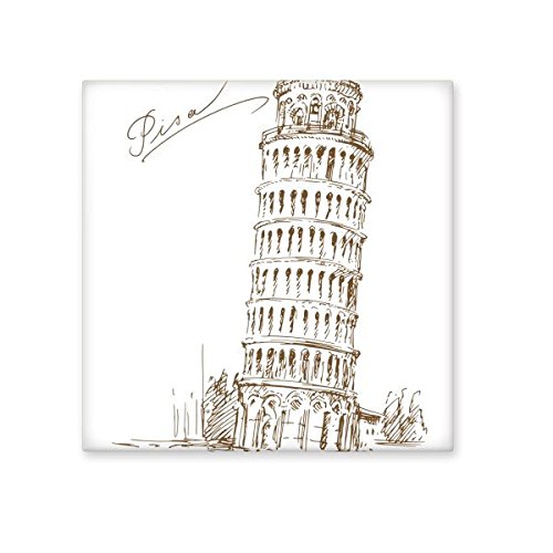 Tour penchée de Pise Italie céramique motif bisque carreaux pour cuisine