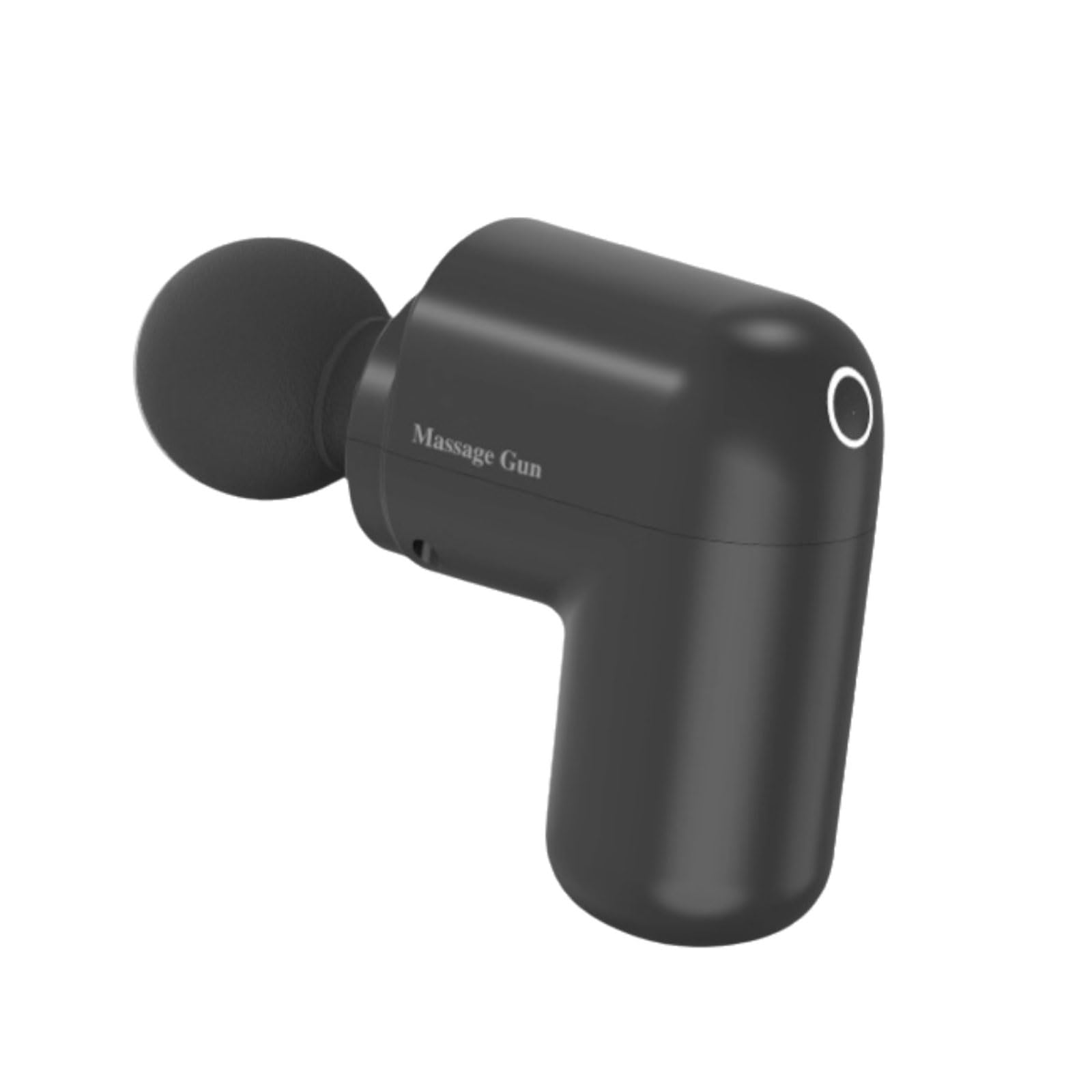 Silenciar Pistola de masaje de plástico con 7 cabezales de masaje, masajeador muscular portátil de mano con calor for cuerpo, piernas, hombros y espalda. pequeño(Noir)