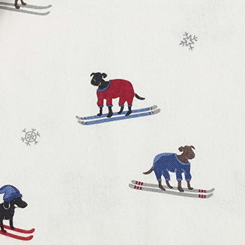 Image of Eddie Bauer - Flannel Sheets Full Size, Anti-Pilling & Wrinkle Resistant Cotton, Touchably Soft for All-Season Comfort - Bed Sheets with Matching Pillowcase & Fitted Sheet (Ski Patrol White)