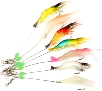 Amazon | エビワーム ソフトルアー 7個入り 釣り具 ワーム 夜光 蛍光