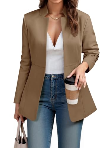 Blazer décontracté femme veste ouverte pour structurer vos tenues