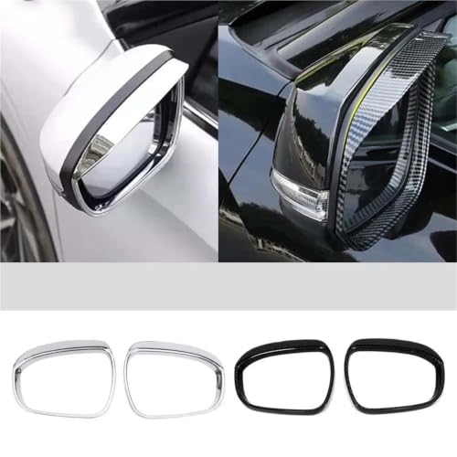 Accessoires Mitsubishi Outlander protection rétroviseur pluie ABS carbone