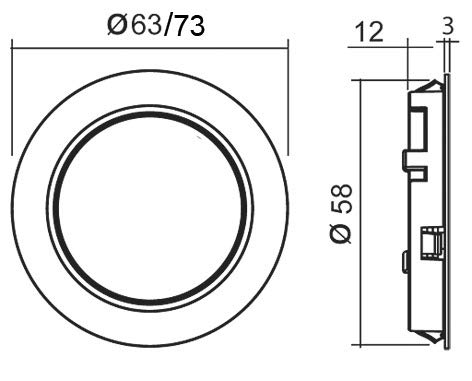 Lumières LED encastrables Emotion Moonlight 12V à intensité modulable