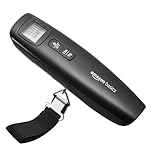 Amazon Basics Digital Luggage and Suitcase Scale with Tare Function - 110 Pound / 50 Kilogram Capacity, Battery Included, Black
