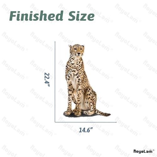 Vinilo decorativo animal leopardo sentando impermeable removible miniatura 5