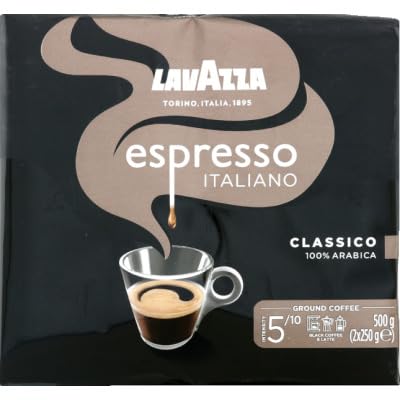 Lavazza Espresso italienischer gemahlener Kaffee, 2 x 250 g