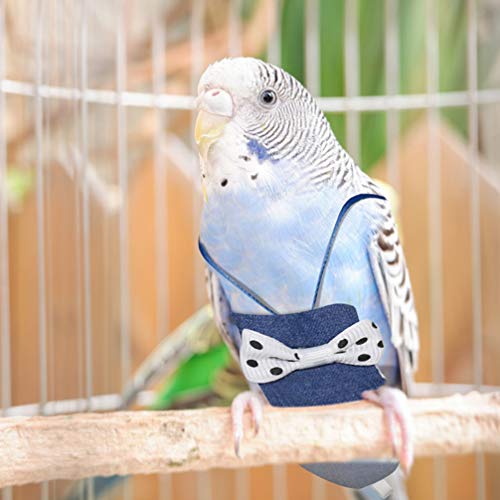 ULTECHNOVO-Bird-Diaper-Nappy-Parrot-Flight-Suite-Liners-Parrot-Nappy-Washable-Bird-Diaper-for-Macaw-African-Budgies-Parakeet-Agapornis-M
