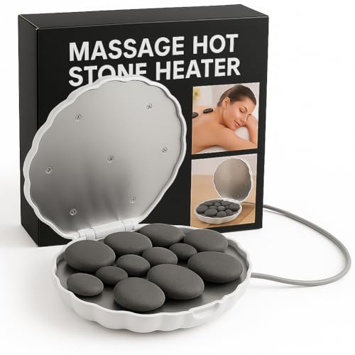 Royal Massage Clamshell (Large) Hot Stone Heater w/12 Hot Rocks