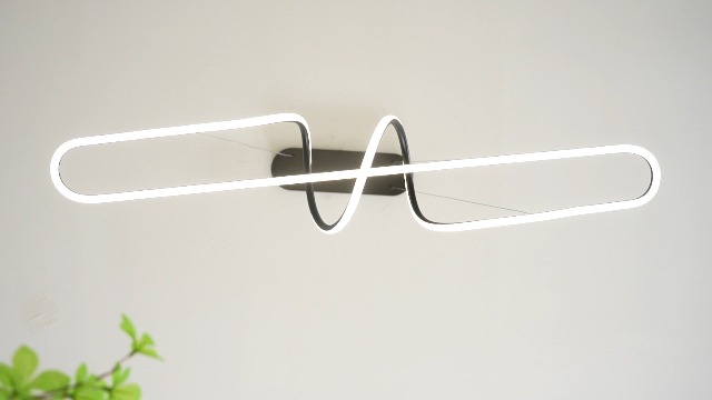 Image of Black Modern Chandelier, 43.30 inch Large Modern Led Pendant Light for Kitchen Island with Remote,Dimmable Led Chandelier for Dining Room Adjustable Height Ceiling Hanging