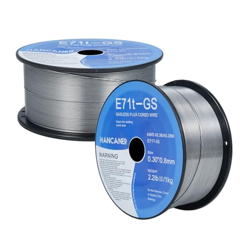 Weytoll 2 Rolls 0.8mm Gasless Flux Cored Wire Argon Arc Welding Cored Wire Airless Micro Welding Wire Practical Soldering Wires Welding Accessory