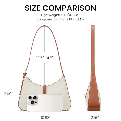 Image of CLUCI Shoulder Bag for Women, Summer Purses for Women, Straw Handbag Hobo Bags Crossbody Purse with Adjustable Strap Apricot
