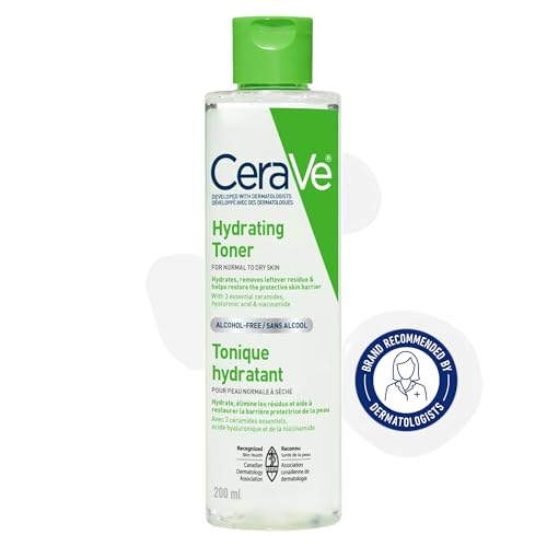 CeraVe Hydrating Toner for Face with Hyaluronic Acid, Niacinamide...