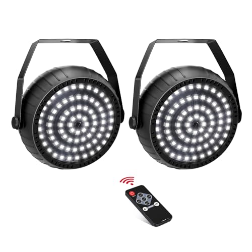 Telbum White Strobe Lights Halloween Super Bright 78 LEDs Strobe Light for Parties Sound Activated...