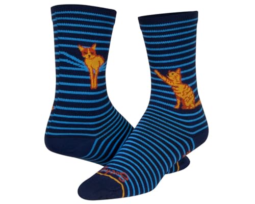 SockGuy Unisex Peek-A-Boo 6in Crew Athletic Cycling/Running Socks