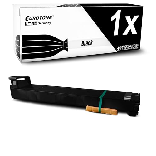 Toner noir compatible HP Color Laserjet M855 Eurotone CF310A K lot de 5 fini les textes ternes