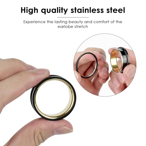 Stainless Steel Ear Gauges Screw Plugs 30mm Tunnels for Ears Double Flared Expander Stretcher Earrings3