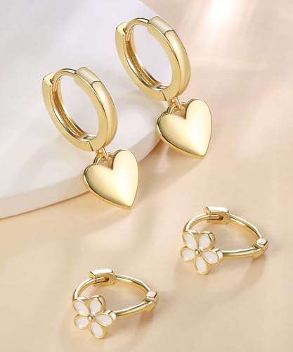 Stainless Steel Hypoallergenic Earrings for Girls Toddler Kids Baby Screw Flat Back Stud Earrings Set for Teen Jewelry3