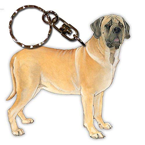 PP Mastiff Wooden Keychain