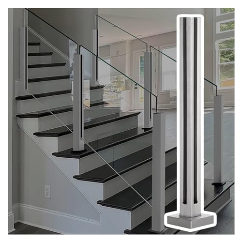 Poste de acero inoxidable cuadrado de 60-105 cm para balcón y escalera 2