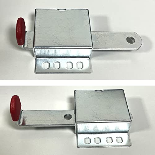 Heavy Duty Inside Deadlock, Galvanized Steel Garage Door Slide Lock For Most Garage Doors, Garage Door Locking Slide Latch For Manual Open, 1 Pack #TOP5