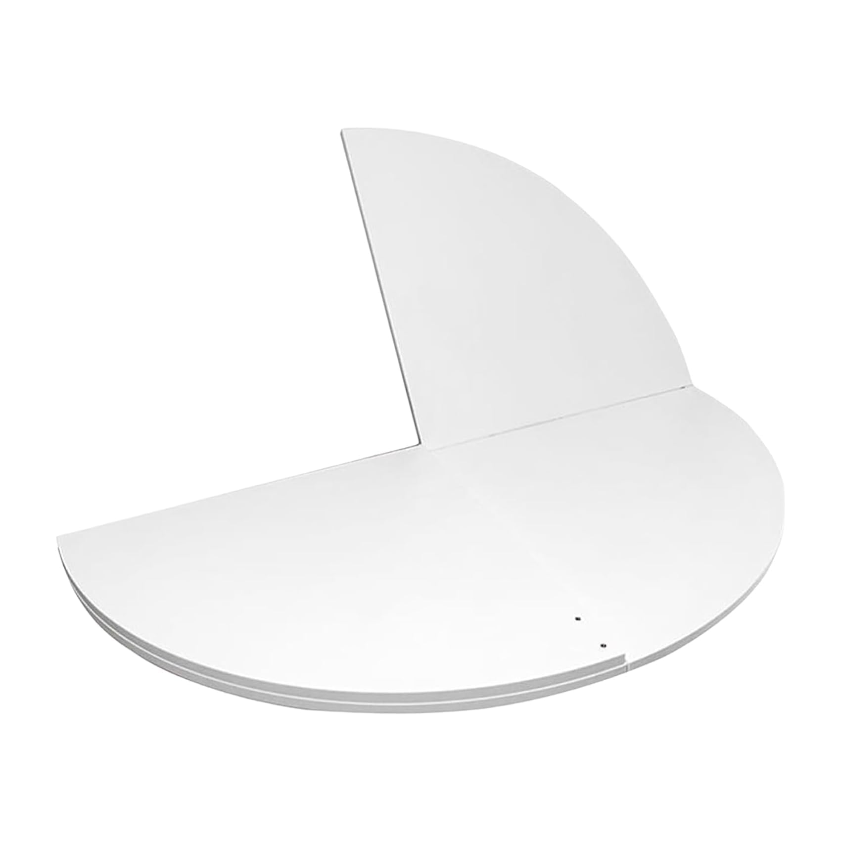 48 to 95 in Diameter Foldable Table Top Extender, Temporary Table Top Replace, Large Wood Round Foldable Table (White, 63in)
