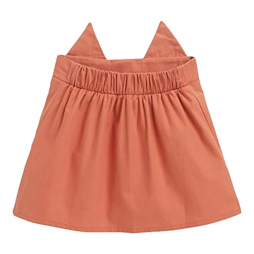 Image of Hopscotch Girls Cotton Polka Dot Print T-shirt And Skirt Set in White Color