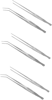 Ipetboom 6 Peças 48 Pinças Para Aquário Pinças De Alimentação De 48 Cm Pinças De Aquário Detentor De Críquete Pinças Extras Pinças De 18 Polegadas Pinças De 12 Polegadas Pinças De Plantas