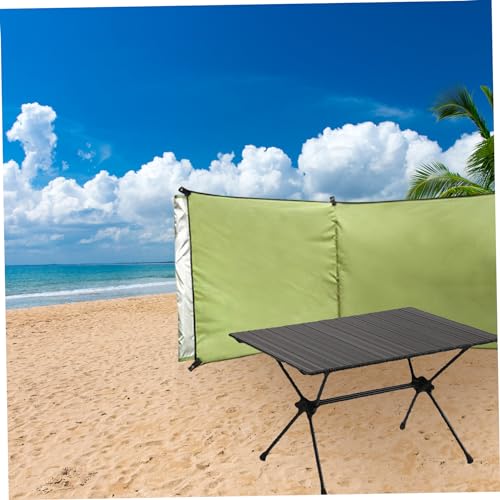 XJKLBYQ Beach Wind Screen,Camping Windscreen,Oxford Cloth Beach Windbreaks,Sunproof Sun Shelte Lightwieght Privacy Shield with Gound Pegs for Camping,Backpacking,Picnic No Poles - 98.43x27.56 in - Thumbnail 4