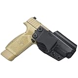 IWB Sweat Guard Holster - Inside the Waistband Holster - fits FN Reflex XL (Carbon Fiber, Right)