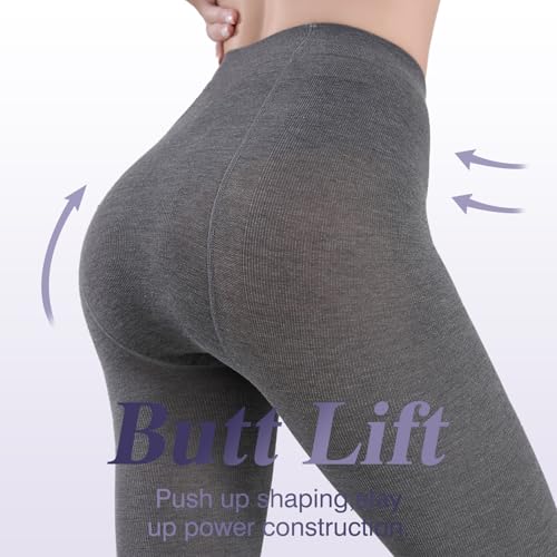 TOCONFFON Women's Winter Leggings Warm Opaque Tights, Stretchy Warm Tights 140D/200D4