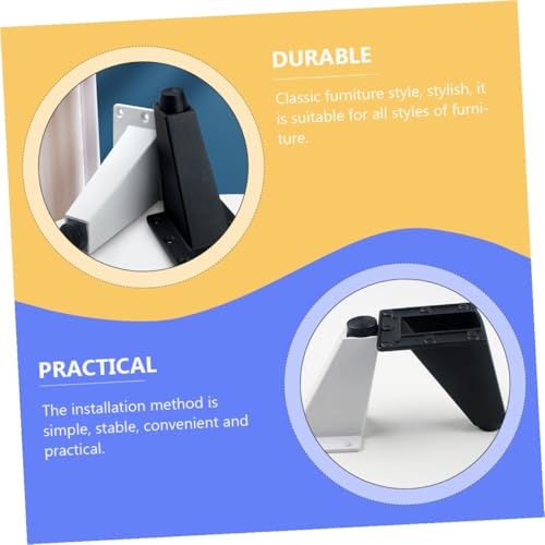 Patas regulables de aleación de aluminio negro con acabado mate premium 5