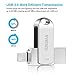 USB Flash Drive 128GB for Phone Thumb Drive Memory Stick iOS Flash Drive USB3.0 Photo Stick Mobile External Storage,Sunswan Compatible iPhone iPad Mac Android and Computer(Silver128G-02XY)