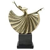 Lukitas Ballerina Statues and Figurines, Dancer Figure Sculpture, Ballet Girl Desk Ornaments Home De