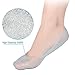 2 Pair Silicone Gel Moisturizing Socks Foot Care Protector,Prevent Plantar Fasciitis And Metatarsalgia,Corns Calluses,Bunions And Blister (M=US 7-10)