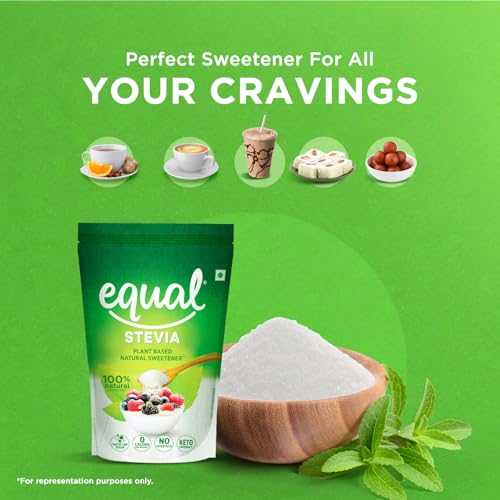 Image of Equal Stevia Pouch (400g) | Sugar-Free Powder | Natural Plant-Based Sweetener | Sweetness Equivalent to 1Kg of Sugar | 100% Natural & Zero Calorie Sugar Substitute | Tastes Like Sugar | Ideal for Diabetics