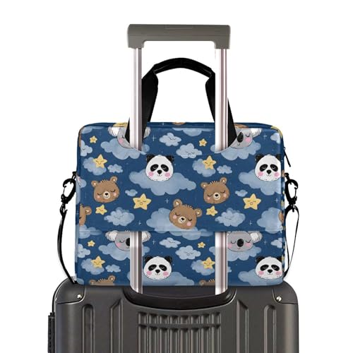 Funda maletín portátil con patrón de perezoso y panda miniatura 3