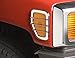 ZMAUTOPARTS Side Marker Light Covers Guard Trim Chrome Left+Right Pair Compatible with 2006-2009 Hummer H3