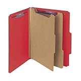 Smead PressGuard® Carpeta de Archivos, color rosso