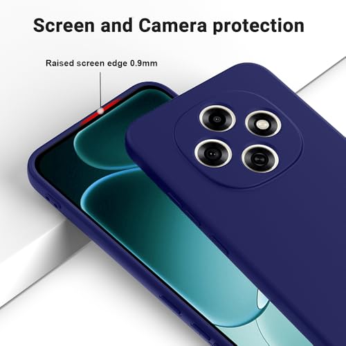 Image of Back Cover for Oppo F31 Pro 5G | Full Camera Protection | Premium Liquid Silicon Case | Flexible Bumper Case for Oppo F31 Pro 5G (Dark Blue)